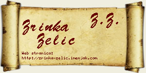 Zrinka Zelić vizit kartica